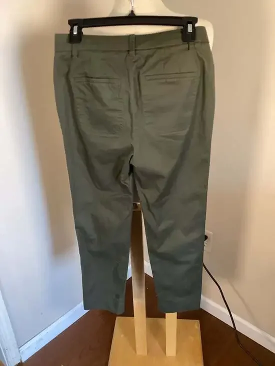 Vince Women's Green High Rise Tapered Chino Pants Size 2 - Picture 3 of 3